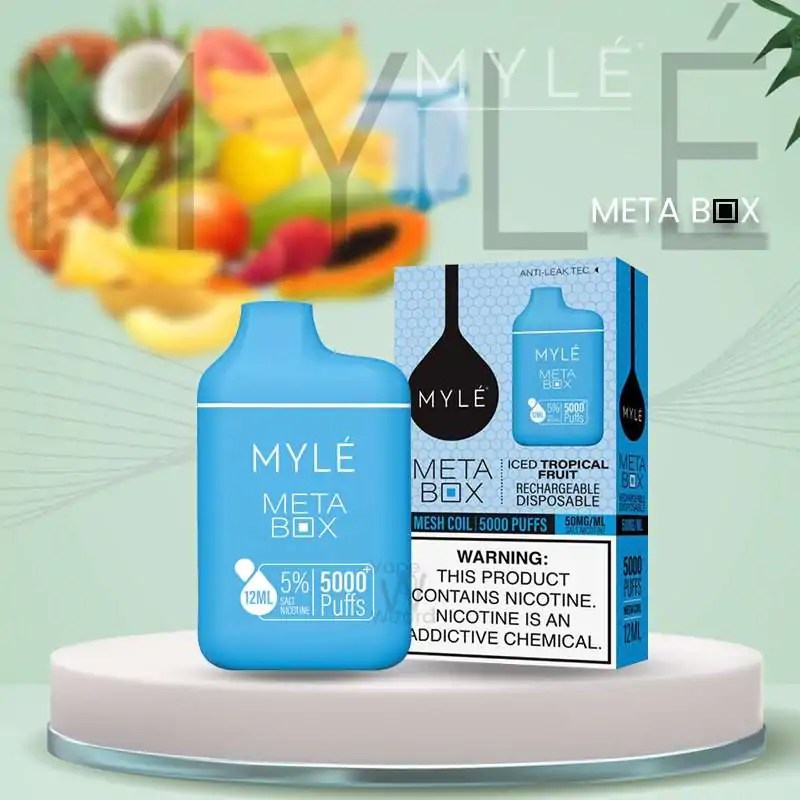 MYLE META BOX ICED TROPICAL FRUIT 5000 PUFFS