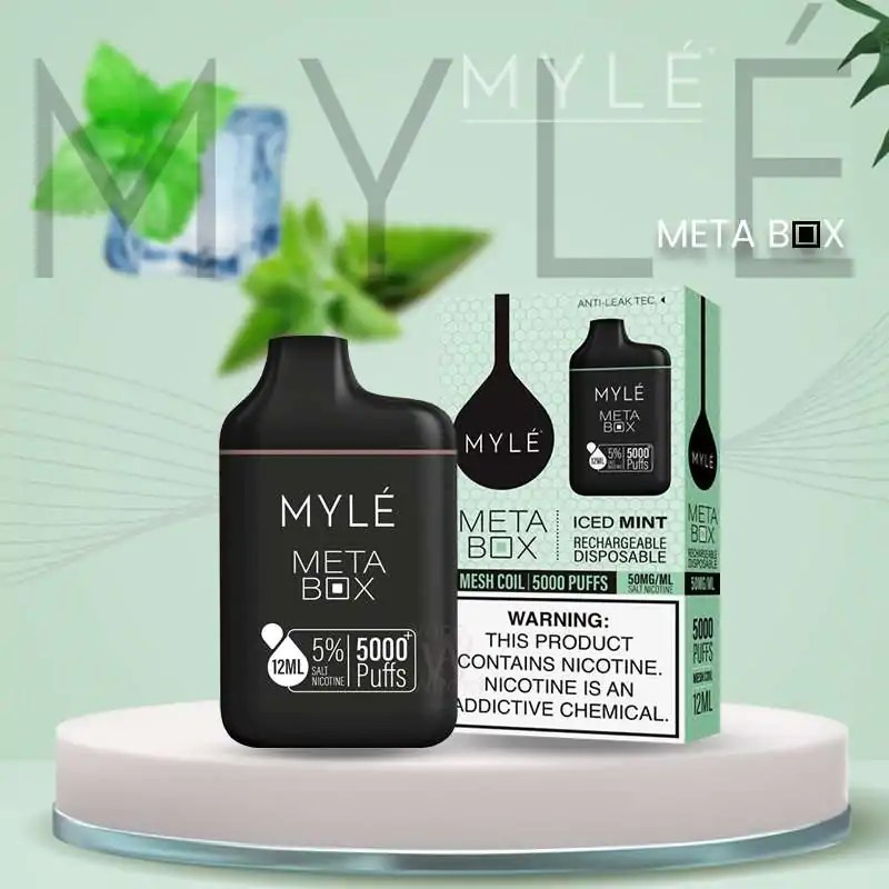 MYLE META BOX ICED MINT 5000 PUFFS