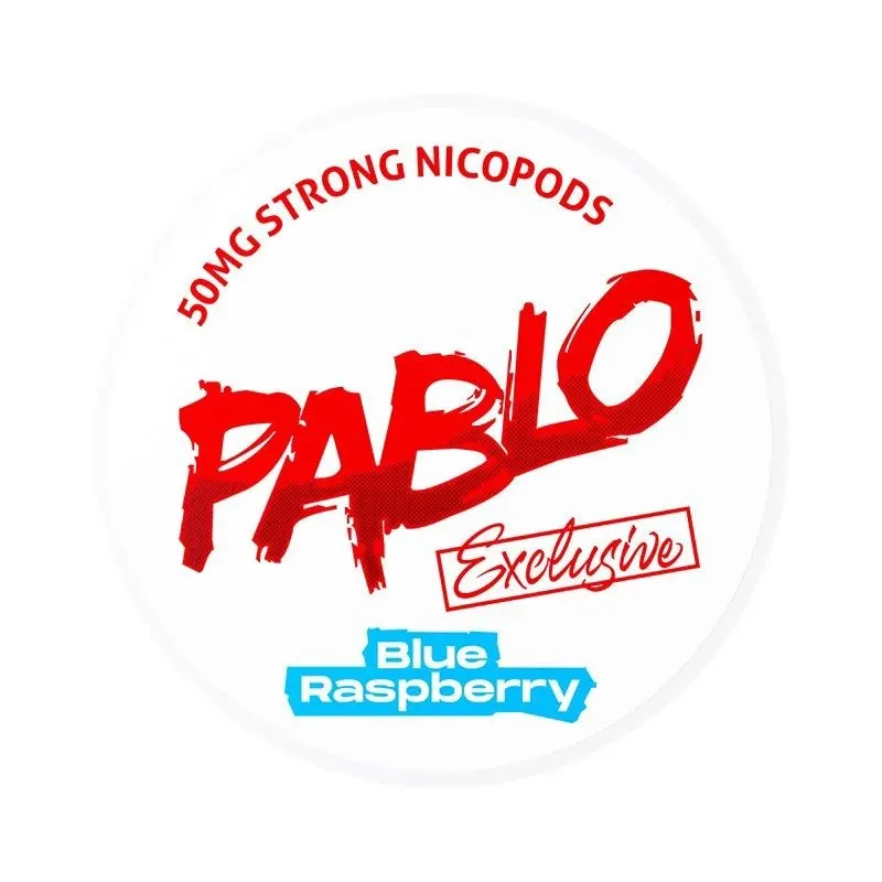 Blue Raspberry Exclusive Nicotine Pouches By Pablo 50Mg