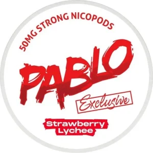 Strawberry Lychee Exclusive Nicotine Pouches By Pablo 50Mg