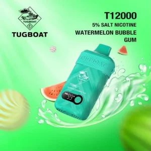 Tugboat T12000 Watermelon Bubblegum Disposable Vape