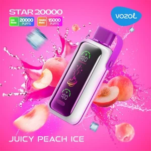 Vozol Vista 20000 Puffs Disposables Vape Juicy Peach Ice