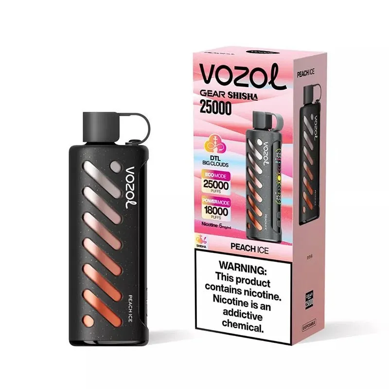 Vozol Vista 25000 Puffs Disposables Vape Peach Ice