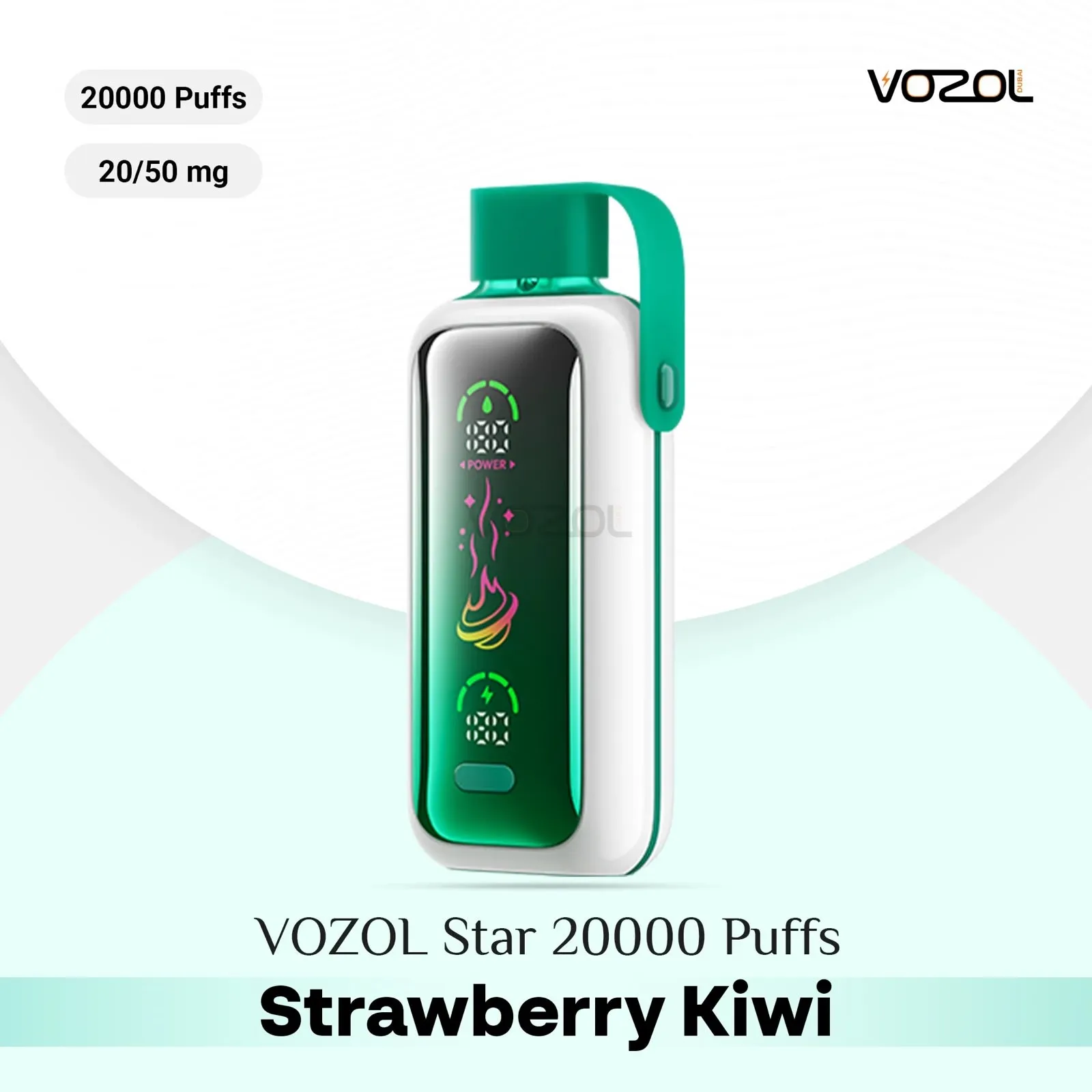 Vozol Vista 20000 Puffs Disposables Vape Strawberry Kiwi
