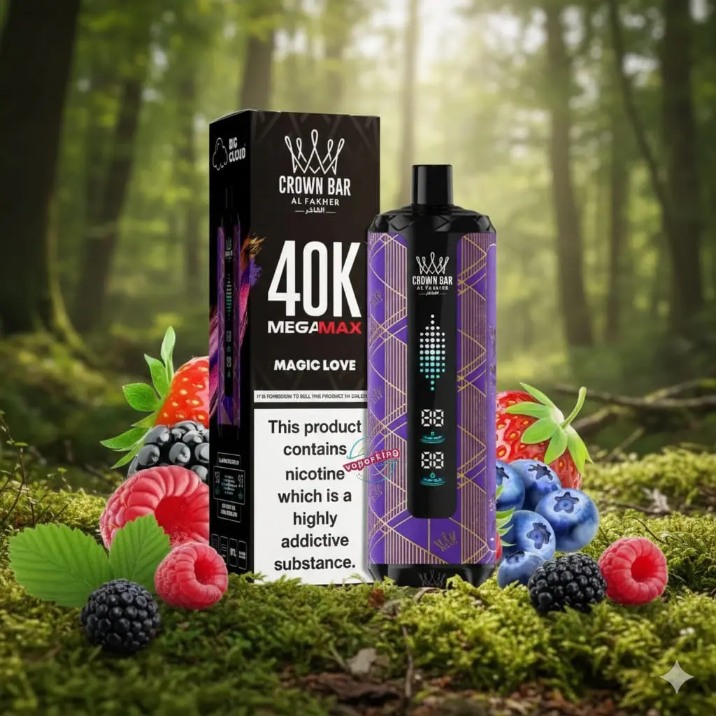 Al Fakher Crown Bar Mega Max Disposables Vape Magic Love