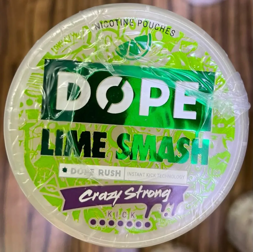 Dope Lime Smash Crazy Strong Nicotine Pouches
